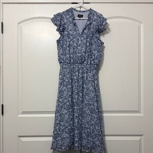 MSK Blue Floral Maxi Dress